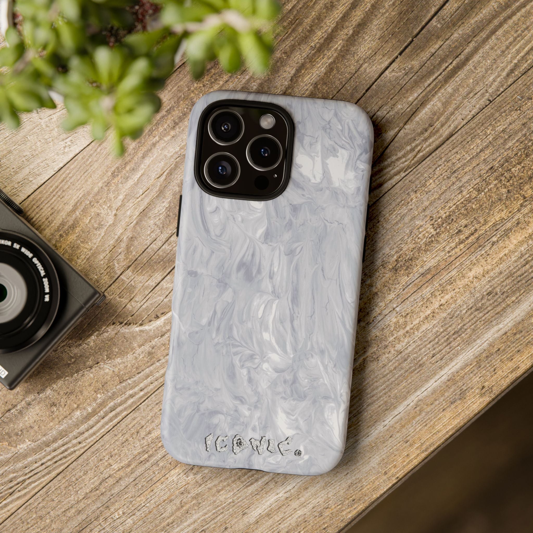 Silver Marble Tough Cases