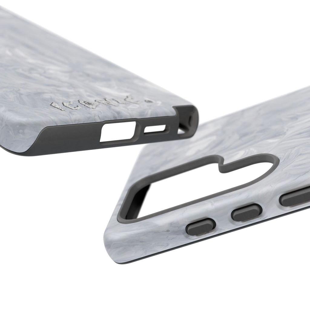 Silver Marble Tough Cases
