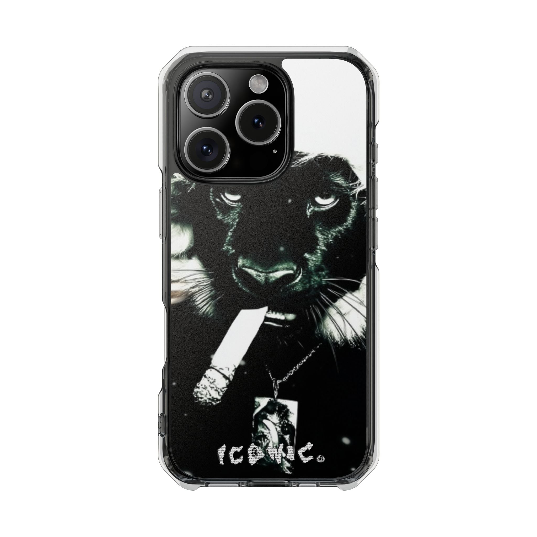 Iconic Animals Black Panther Magsafe Impact Cases