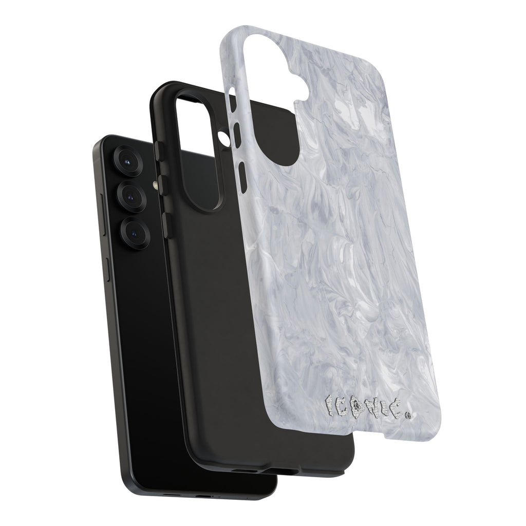 Silver Marble Tough Cases