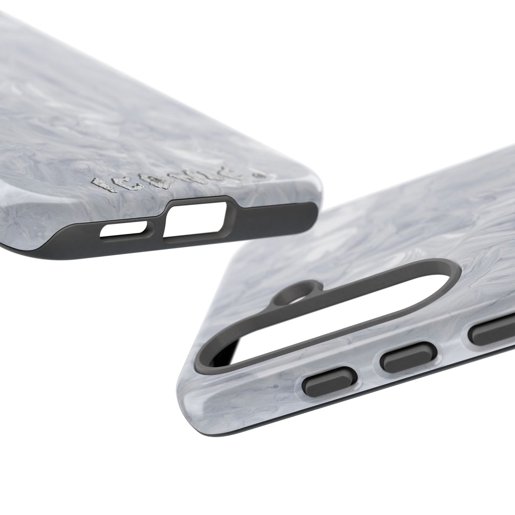 Silver Marble Tough Cases