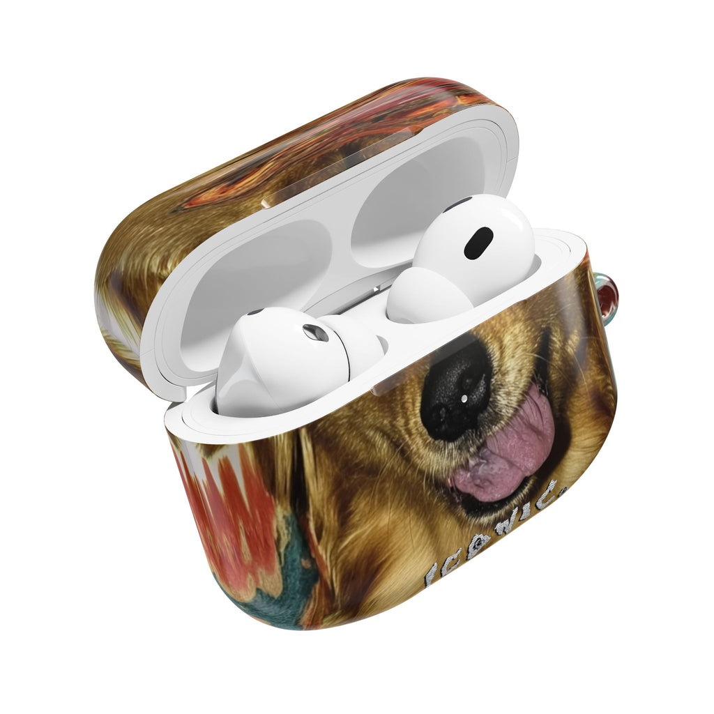 Iconic Animals Golden Retriever AirPods Case