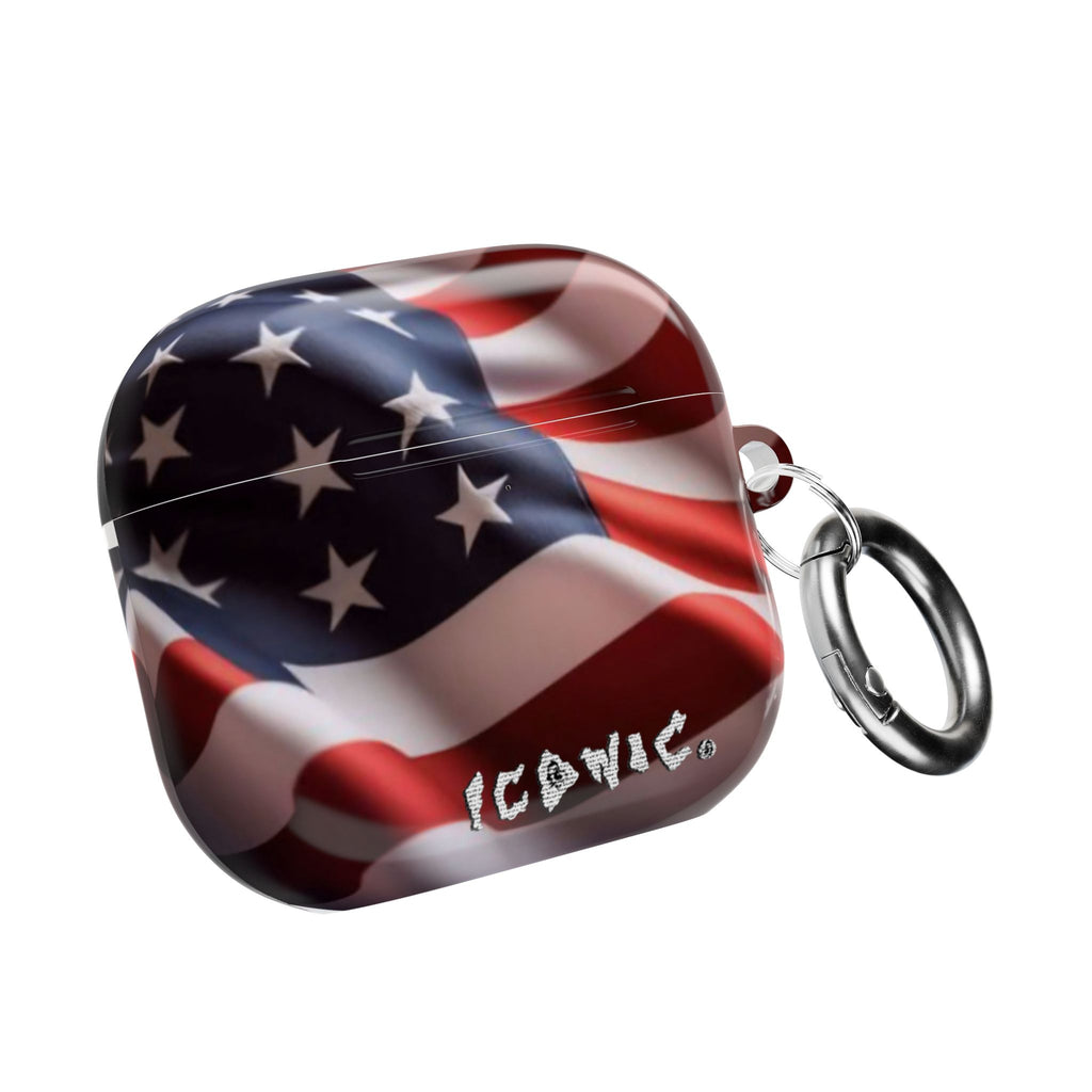 Iconic Flag USA AirPods Case