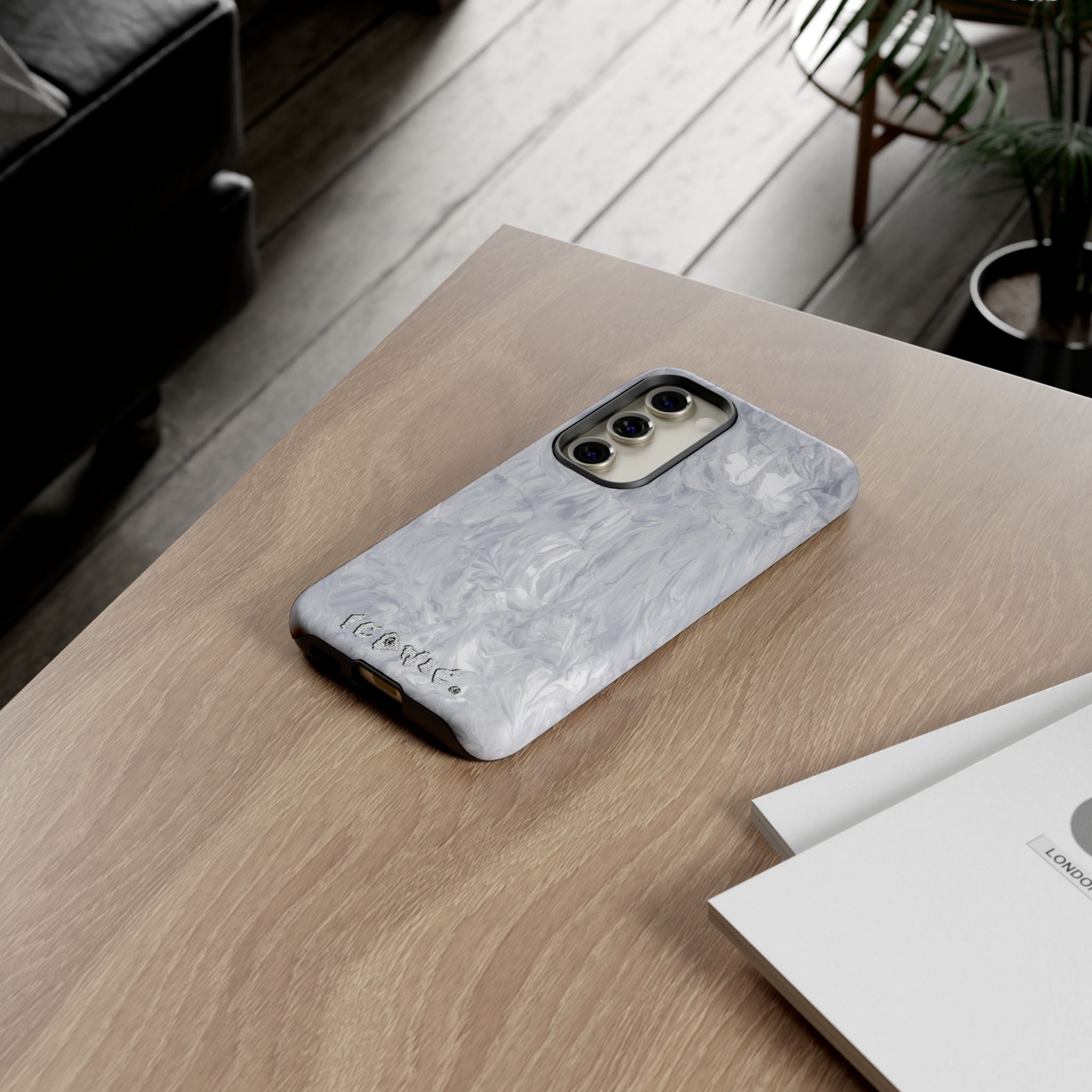 Silver Marble Tough Cases