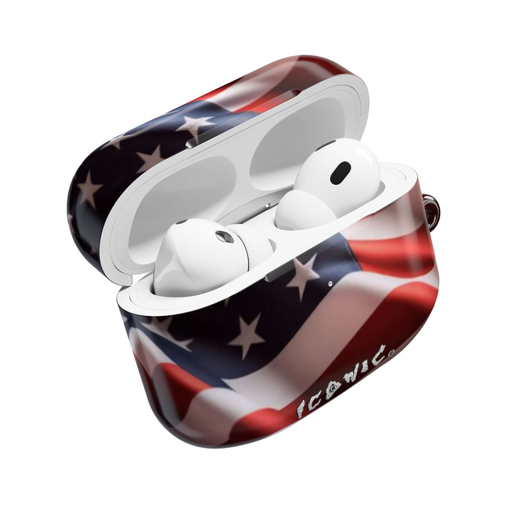 Iconic Flag USA AirPods Case