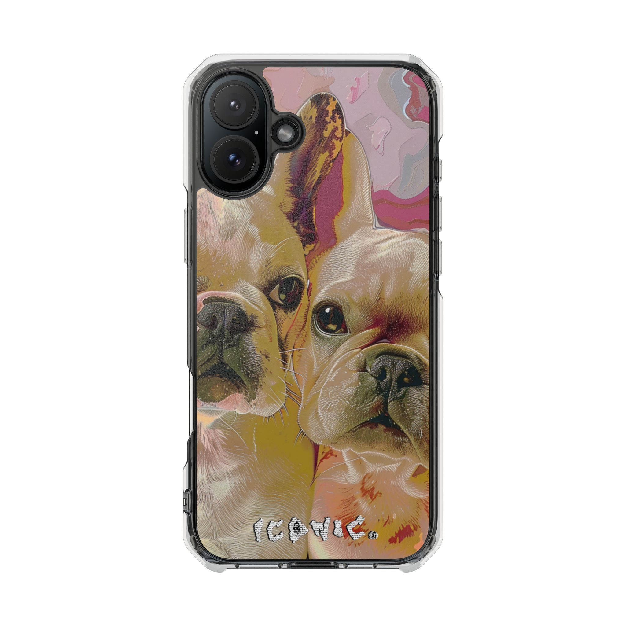 Pink Frenchie Magsafe Impact Cases