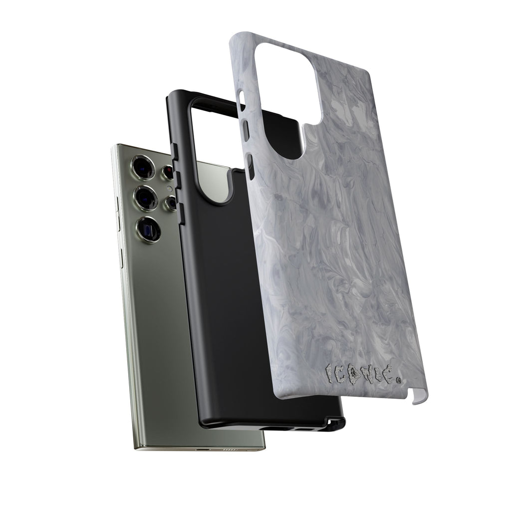Silver Marble Tough Cases